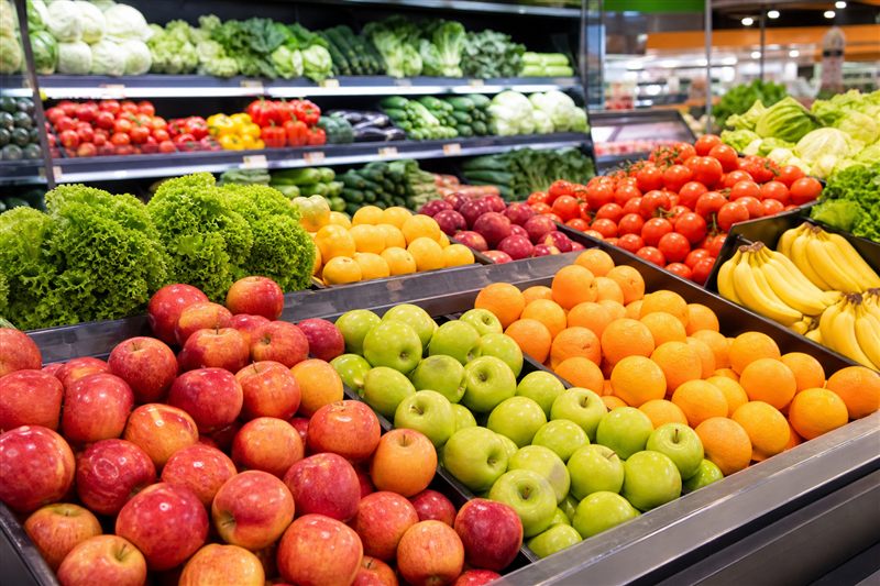 Alimentação saudável no supermercado